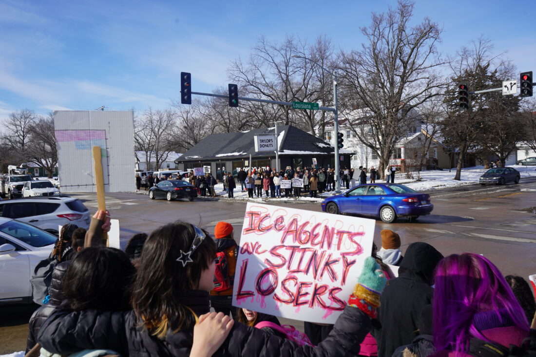 Lawrence high schools participate in walkout protesting ICE